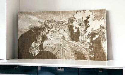 Plaque Personnalisée gravure sur bois - Immortalisez Vos Héros Préférés - Arthena Prestige